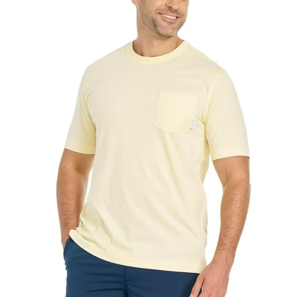 Greg Norman Yellow Pocket Tee